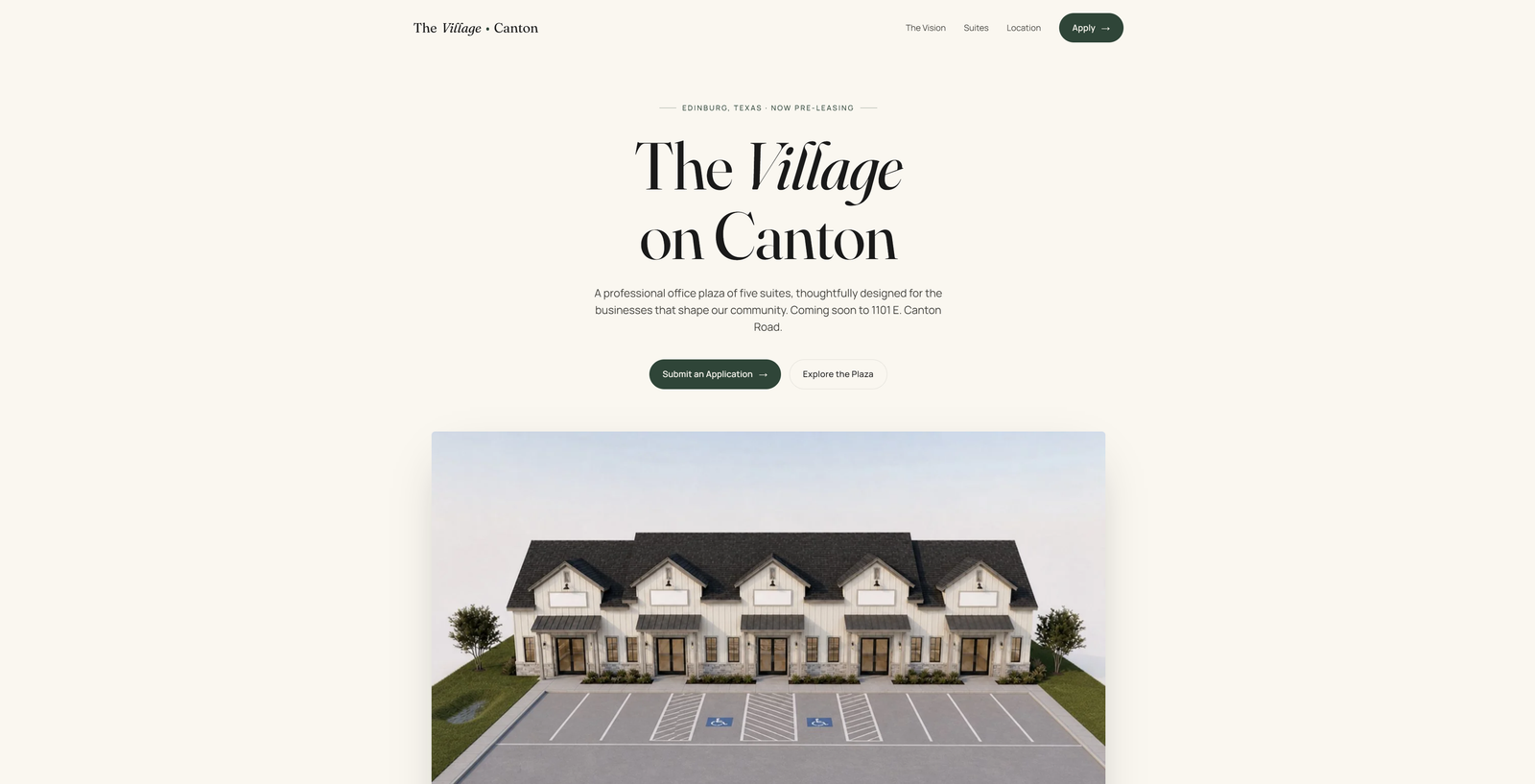 The Village on Canton commercial property website